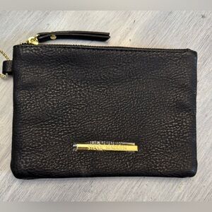 Steve Madden Black Wristlet Vegan Leather